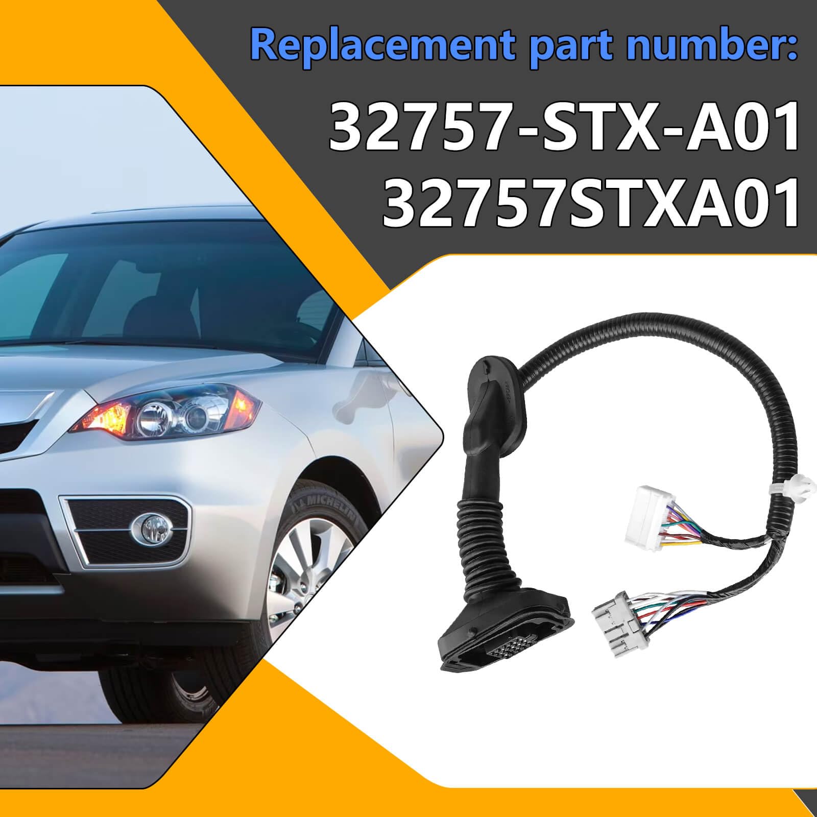 Amazon.com: 32757-STX-A01 Door Wire Harness Front Left Driver Side